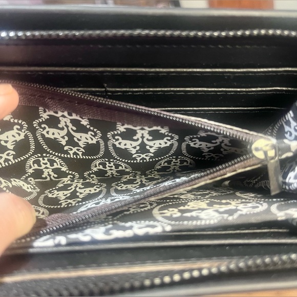 Thomas Wylbe Dolls Kill Skull ☠️ Black Wallet - Picture 4 of 8